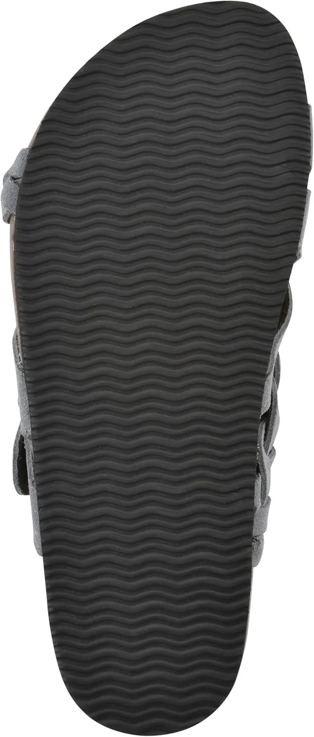 WHITE MOUNTAIN Women's Harrington Braided Signature Comfort-Molded Footbed Sandal