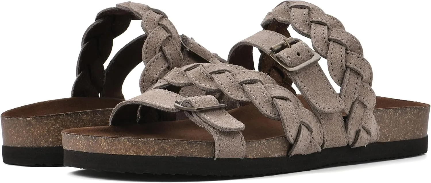 WHITE MOUNTAIN Women's Holland Signature Comfort Molded Braided Footbed Sandal