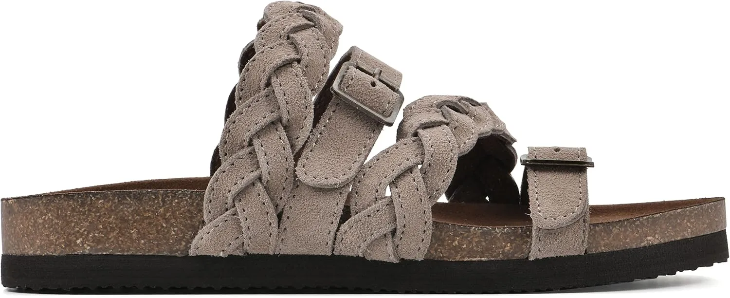 WHITE MOUNTAIN Women's Holland Signature Comfort Molded Braided Footbed Sandal