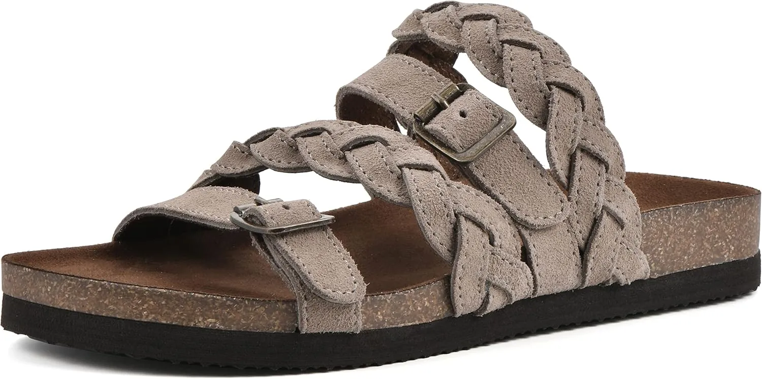 WHITE MOUNTAIN Women's Holland Signature Comfort Molded Braided Footbed Sandal