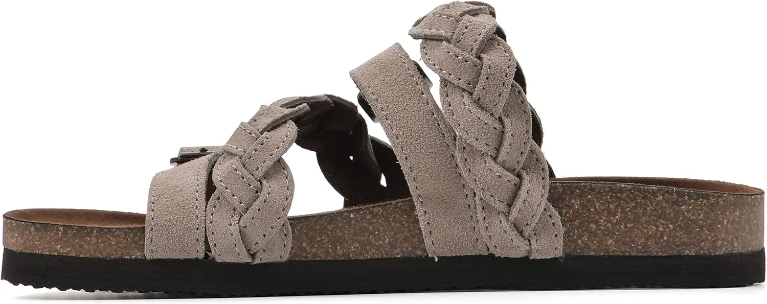 WHITE MOUNTAIN Women's Holland Signature Comfort Molded Braided Footbed Sandal
