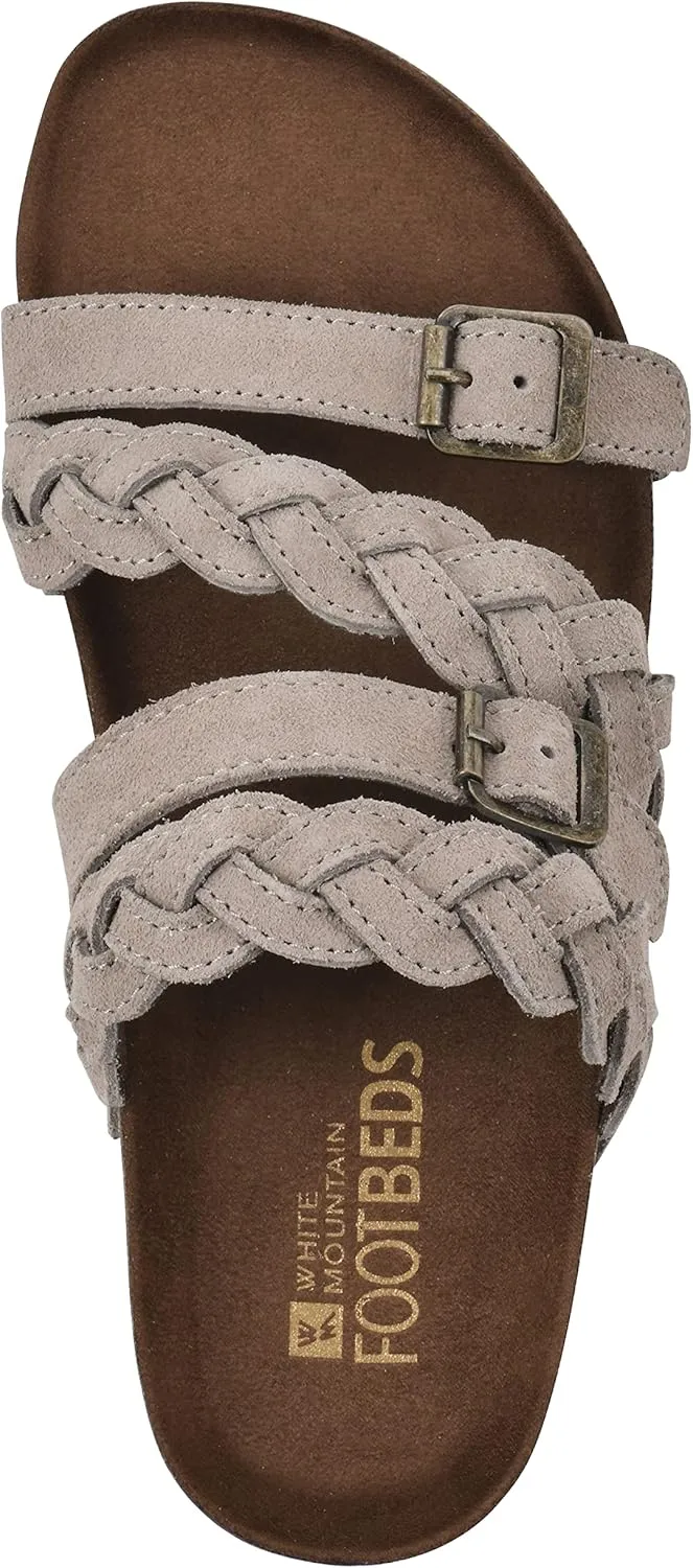 WHITE MOUNTAIN Women's Holland Signature Comfort Molded Braided Footbed Sandal
