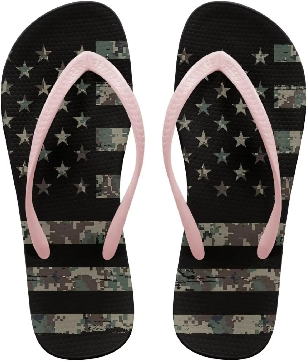 Women's Flip Flops Comfortable Summer Beach Sandals Slip On Walking Thong Sandals for Women Indoor Outdoor Slide Flat Sandal US Size 5.5-9.5