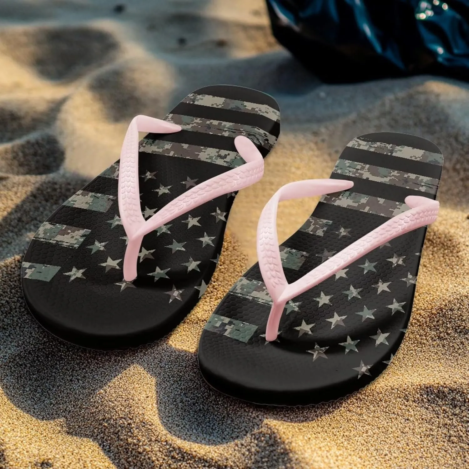 Women's Flip Flops Comfortable Summer Beach Sandals Slip On Walking Thong Sandals for Women Indoor Outdoor Slide Flat Sandal US Size 5.5-9.5