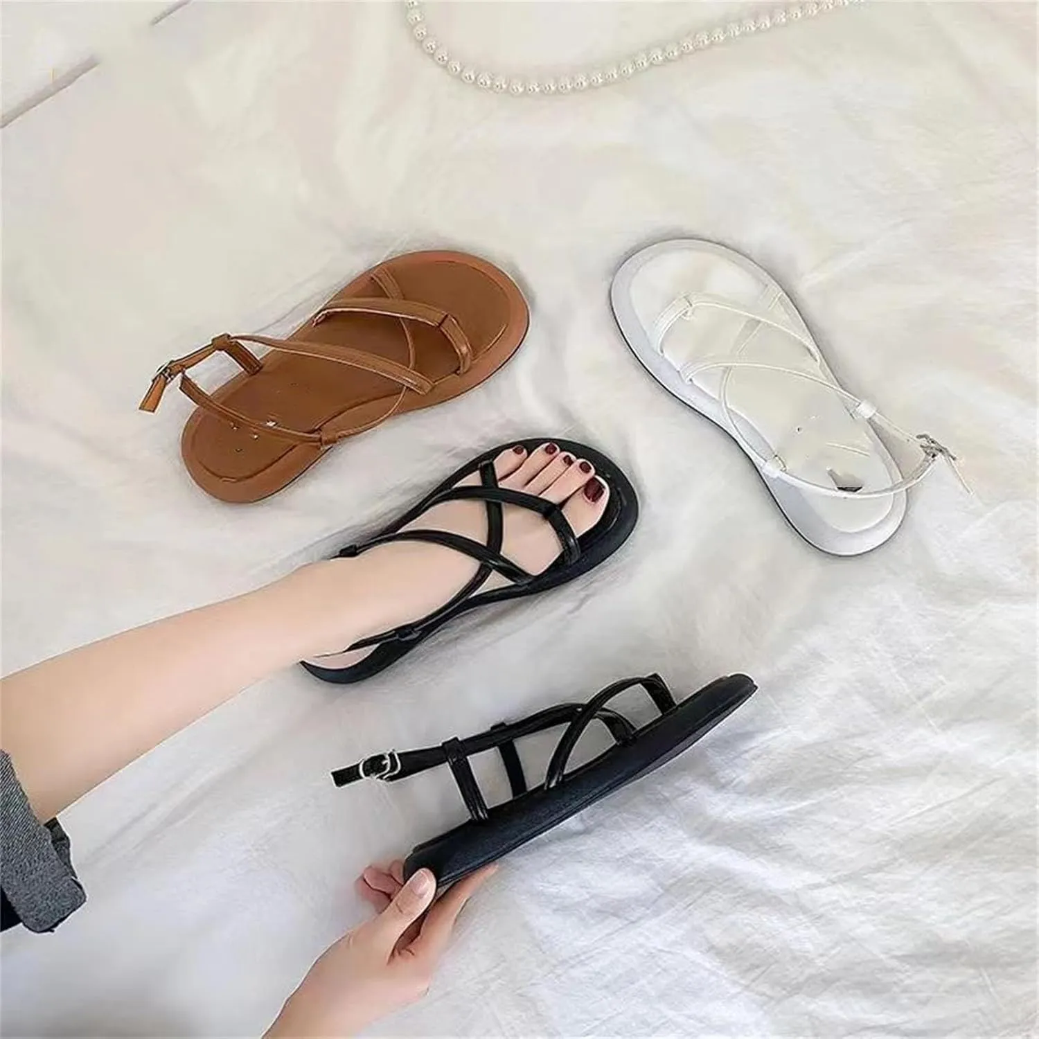 Women's Platform Roman Sandals, Peep Toe & Casual Flip-Flops