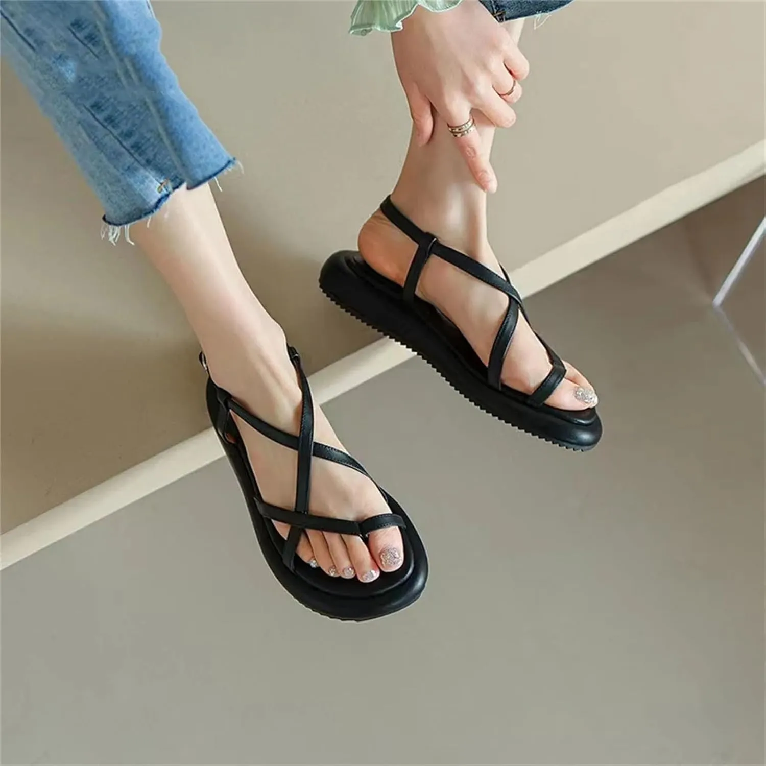 Women's Platform Roman Sandals, Peep Toe & Casual Flip-Flops