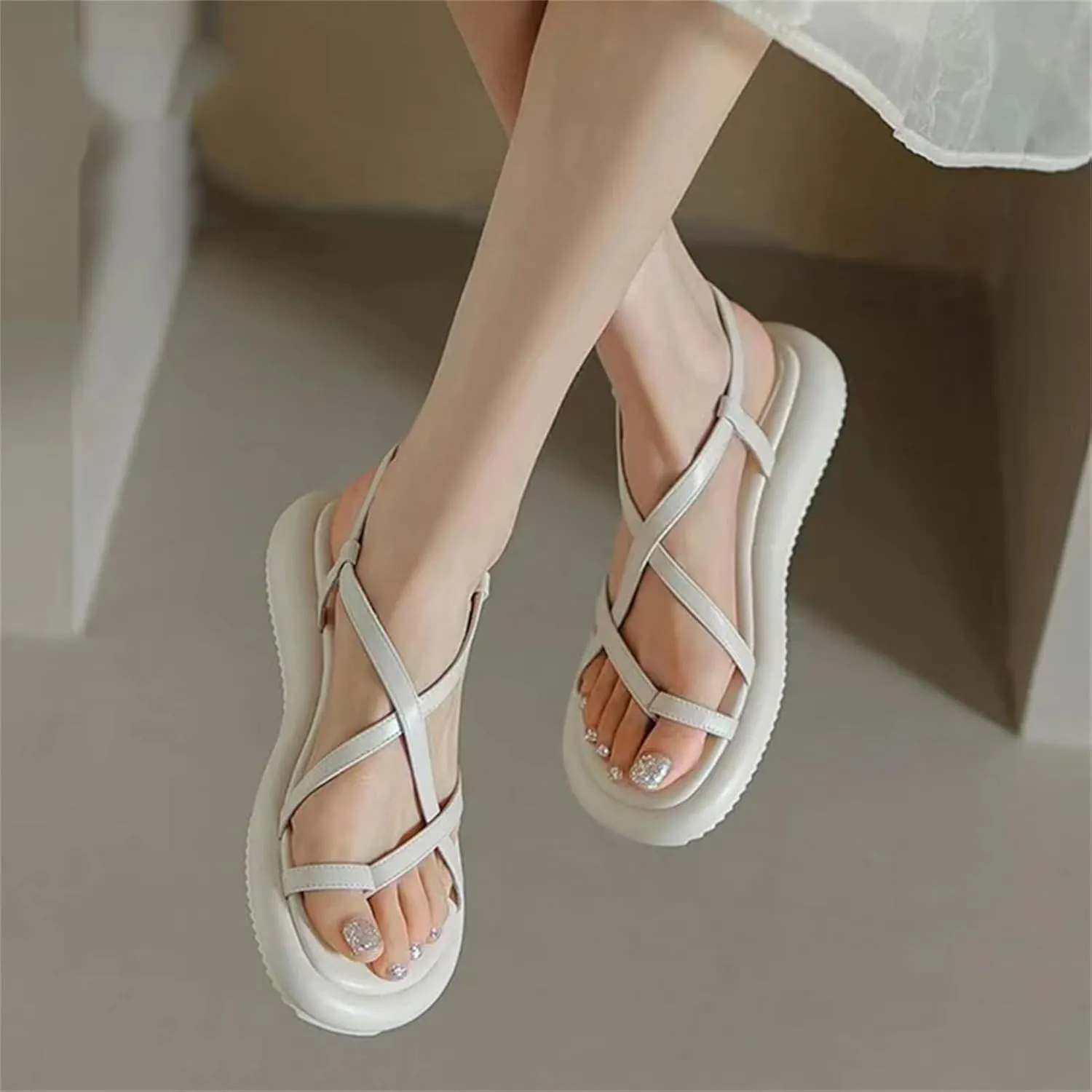 Women's Platform Roman Sandals, Peep Toe & Casual Flip-Flops