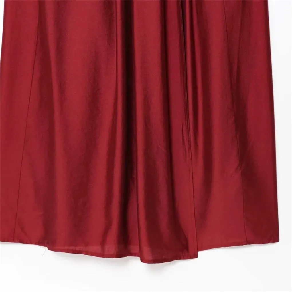 Women's Sleeveless Long Backless Solid Color Dress
