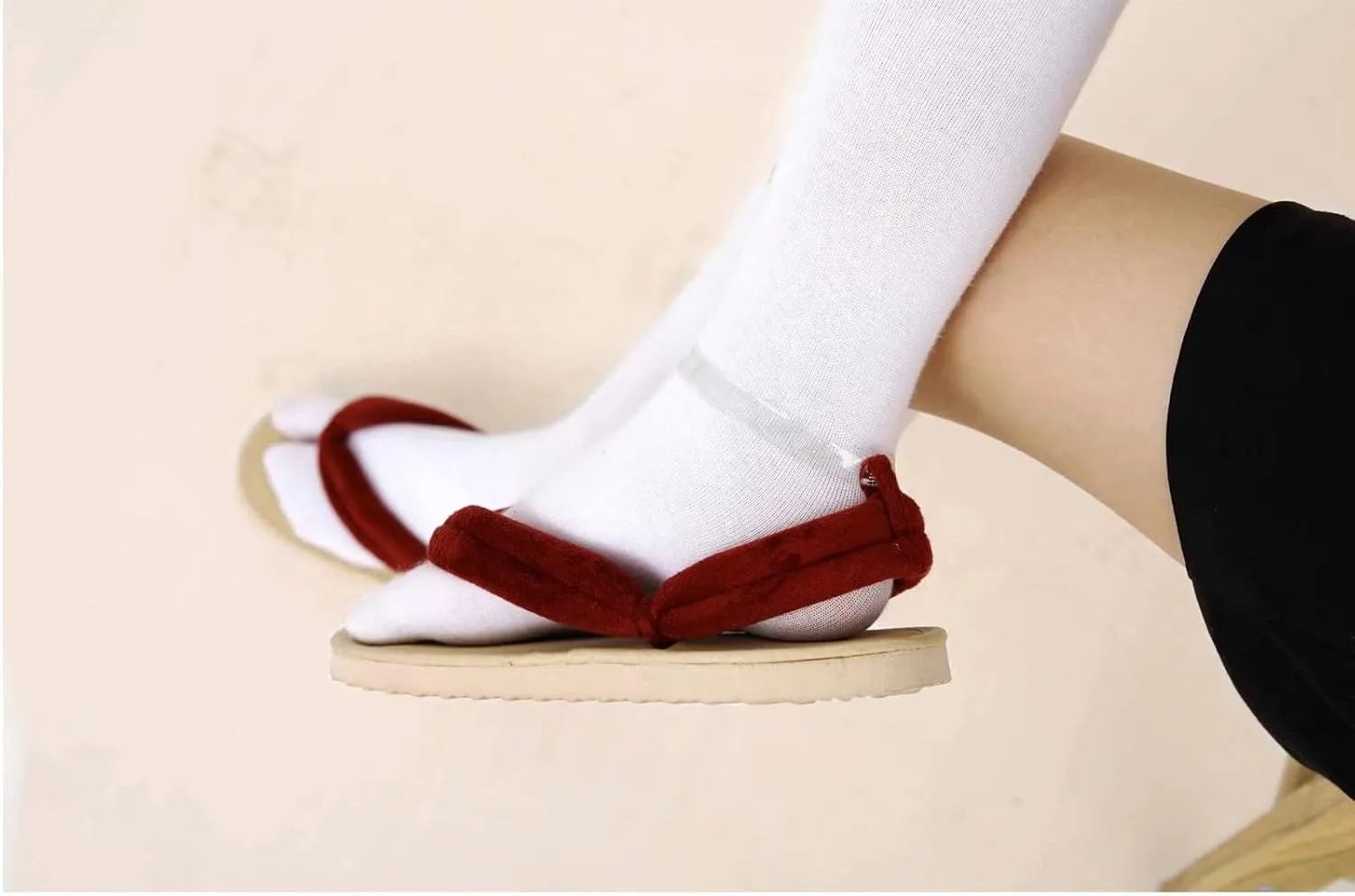 Wooden Geta Sandals,Unisex Cosplay Clog Shoes, Slippers Japanese Kimono Shoes Clogs Women Flip Flops Stage Performance Shinobu Geta,Chinese Japanese Traditional Shoes for women men children