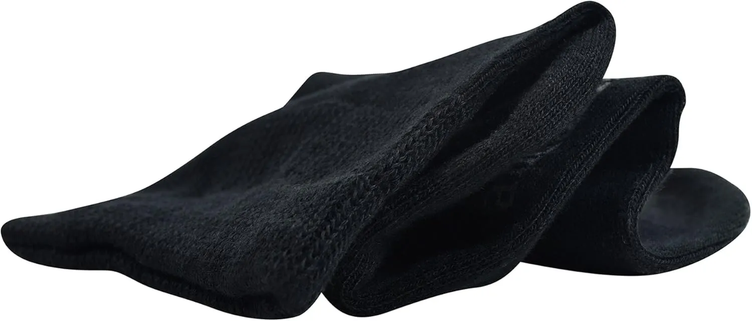 Yomandamor Men's 5 Pairs Non-binding Flat-Knit Ankle Diabetic/Dress Socks with Seamless Toe(Big and tall available)
