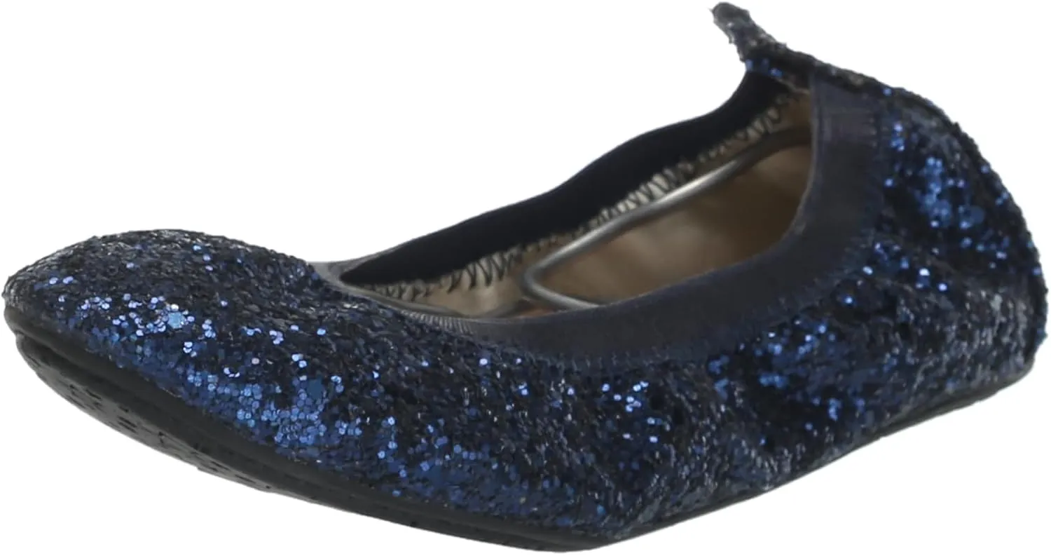 Yosi Samra Girl's Miss Samara Glitter Ballet Flat (Toddler/Little Big Kid)