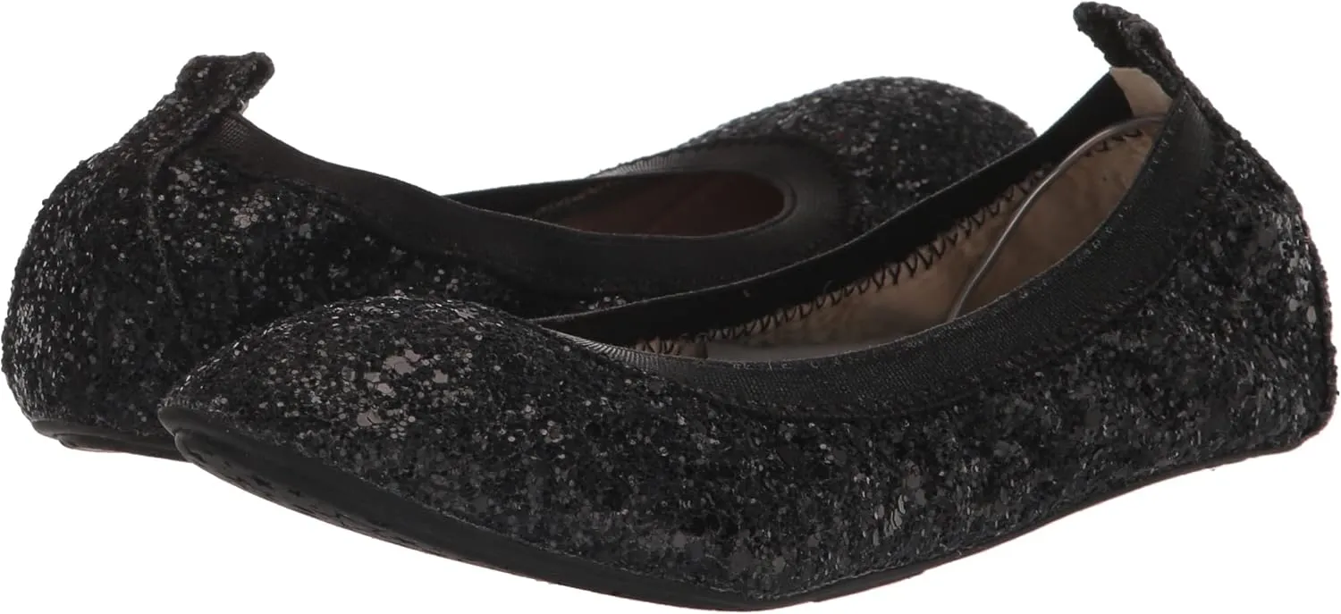 Yosi Samra Girl's Miss Samara Glitter Ballet Flat (Toddler/Little Big Kid)