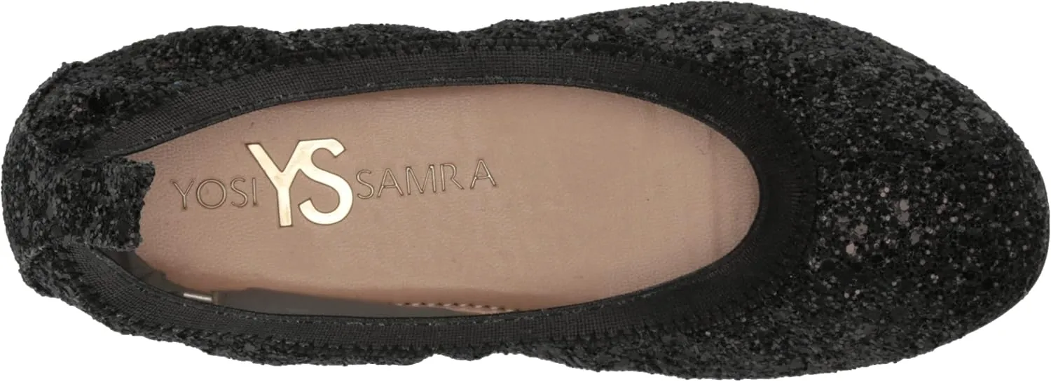Yosi Samra Girl's Miss Samara Glitter Ballet Flat (Toddler/Little Big Kid)