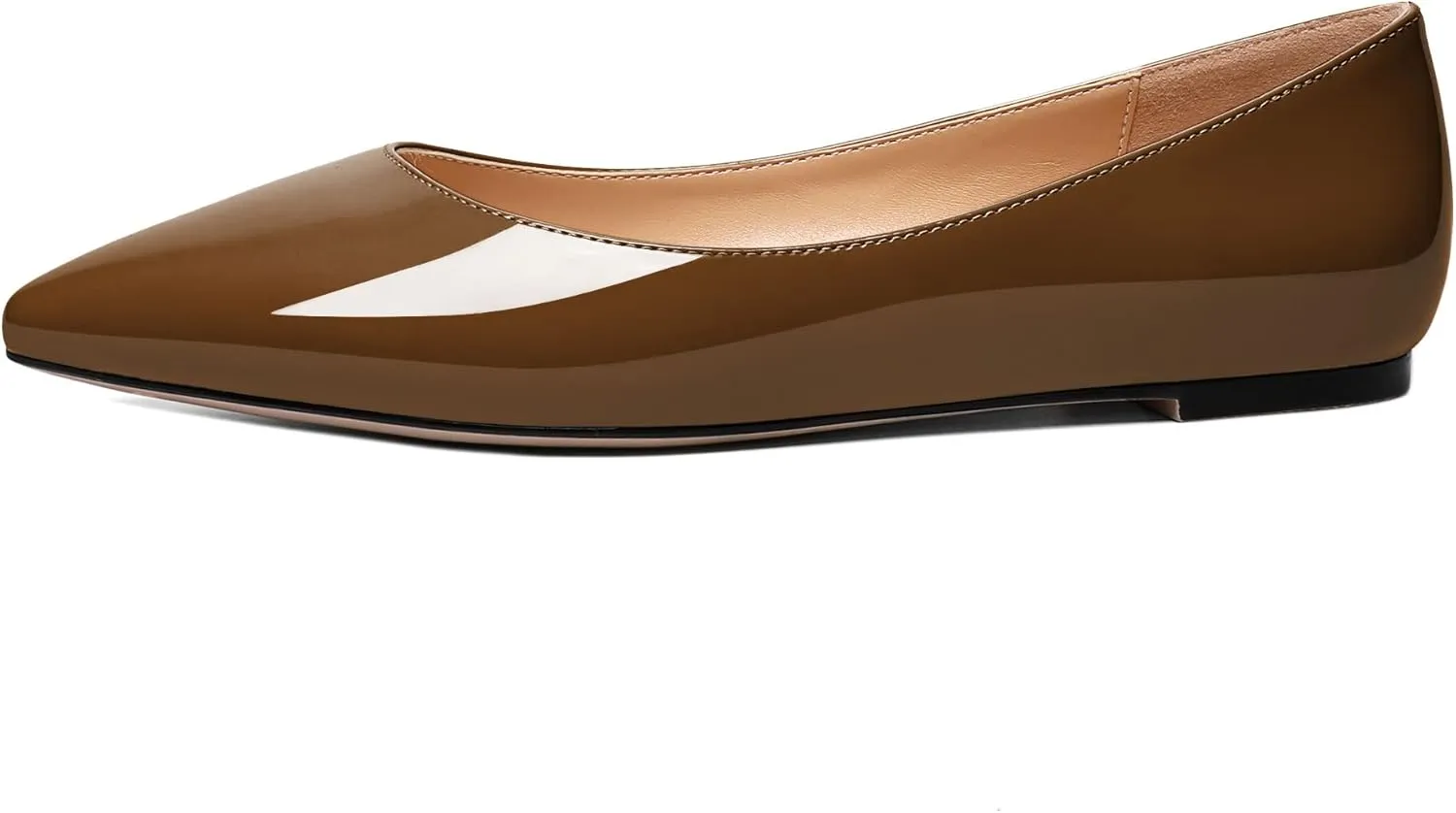Zamikoo Flats Shoes Women, Pointed Toe Slip On Loafer Flats Shoes Pumps for Office Casual Dressy Comfortable
