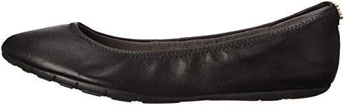 Zerogrand Stagedoor Stud Ballet Flat Black 65 B Us