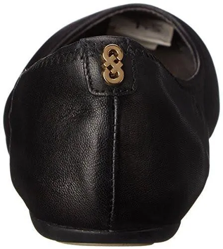 Zerogrand Stagedoor Stud Ballet Flat Black 65 B Us