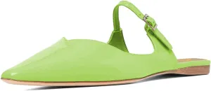 Zszszsu Women's Elegant Closed Pointed Toe Flat Mules Bukled Strap Slide Sandals V-Cut Bakless Loafers Dress Casual Comfortable Shoes Size 4-16 US